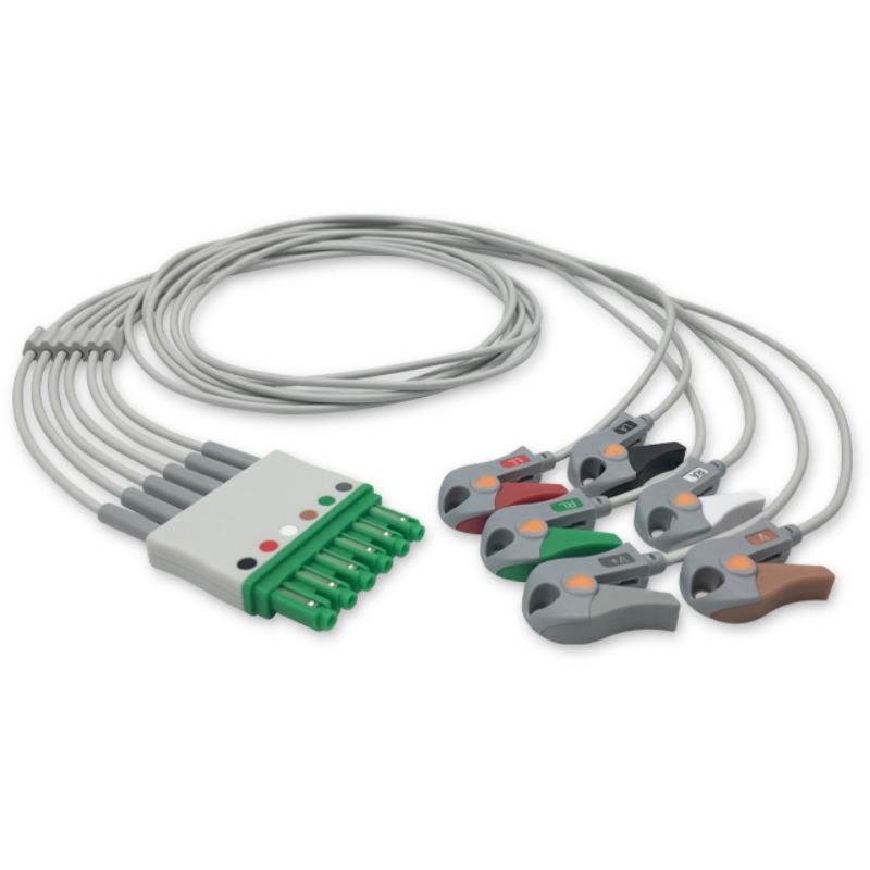 Draeger 6-Lead ECG Leadwire MS16547 MP03406 Compatible, EL-DR01-6GA