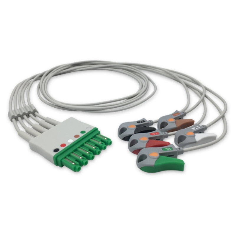 Draeger 5-Lead ECG Leadwire MS16546 MP03404 Compatible, EL-DR01-5GA