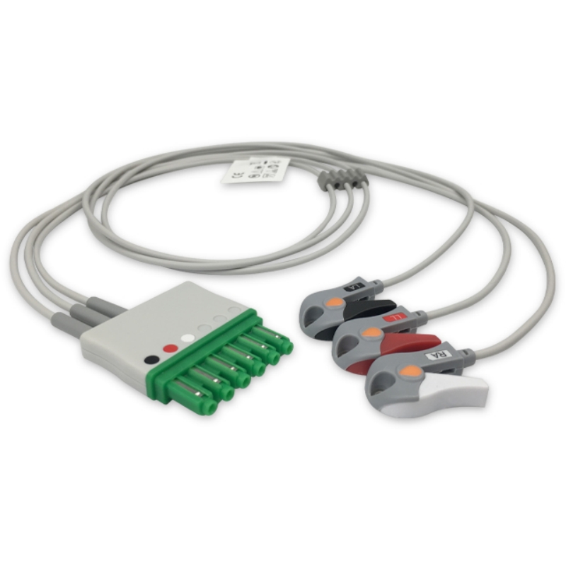 Draeger 3-Lead ECG Leadwire MS16231 MP03402 Compatible, EL-DR01-3GA