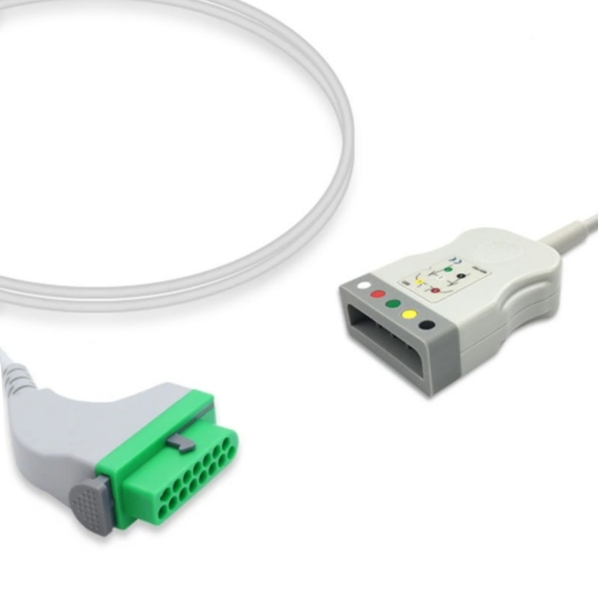 Fukuda Denshi CIO-05CTP-5NA Compatible ECG Trunk Cable Adapter, ET-FD03-5TP2