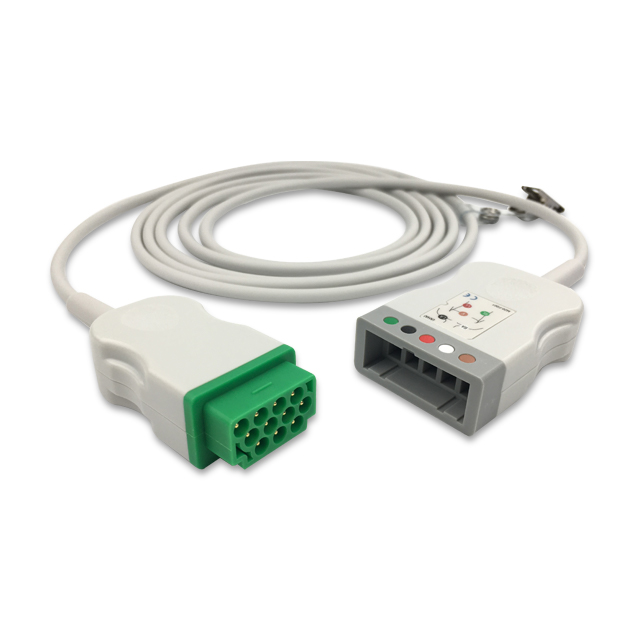 GE Healthcare ECG Trunk Cable 5-Lead M1020456 Compatible for Marquette, Dinamap, Datex Ohmeda, ET-GE01-5TP