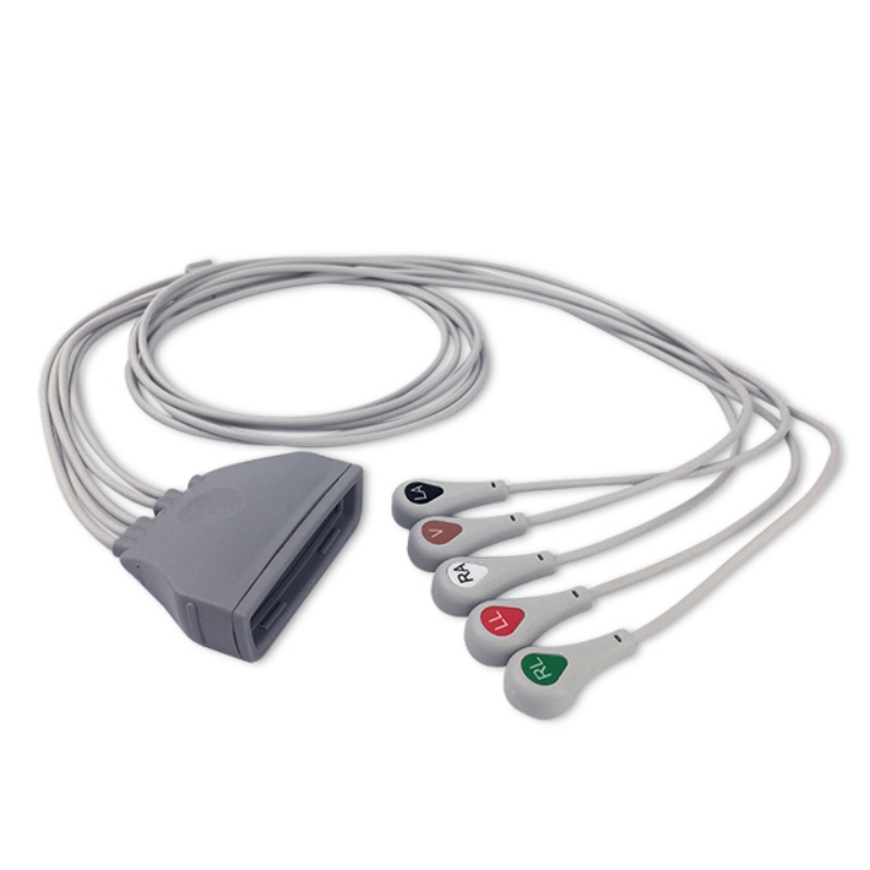 Philips Telemetry ECG Leadwire 5-Lead 989803171821, 989803171831 Compatible, EH-PH03-5SA