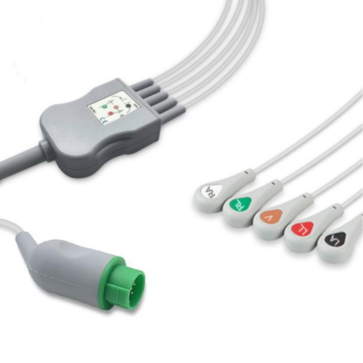 Schiller ECG Cable 5-Lead Snap 2.40043 Compatible, EC-SC01-5SA
