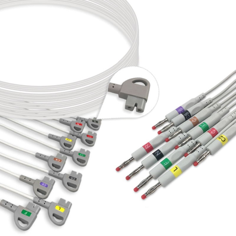 Philips PageWriter Trim EKG Leadwire 10 Lead Banana 4mm M1713B, M1702A Compatible, EKL-PH03-10BI