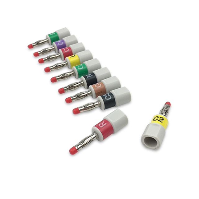 GE Marquette ECG Banana 4mm Connector Set 10Pcs 900178-001, 900179-201 Compatible, EA-10B-BA
