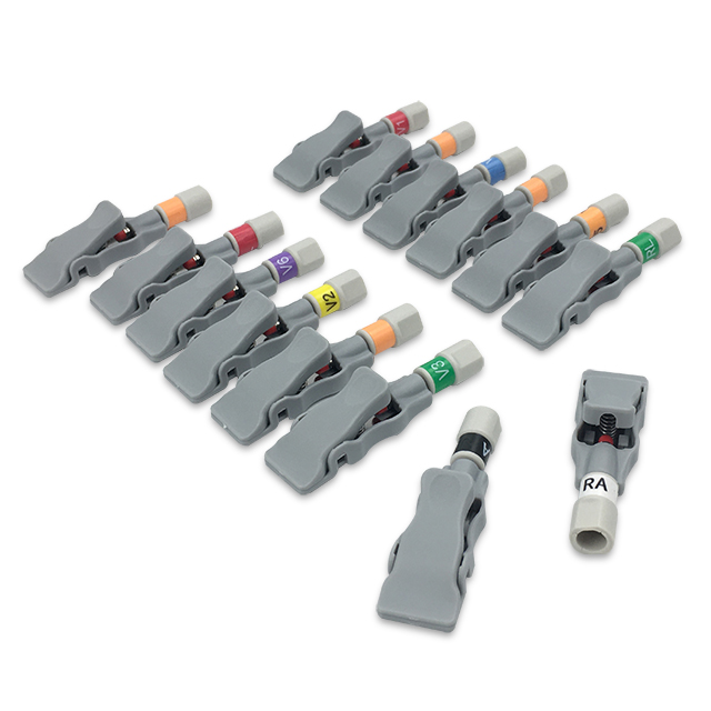GE Marquette ECG Connector Set Tab 14Pcs 900179-202 Compatible, EA-14B-TA