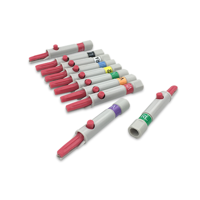 GE Marquette ECG Connector Set Alligator Clip 10Pcs 900178-002 Compatible, EA-14B-TA - 副本