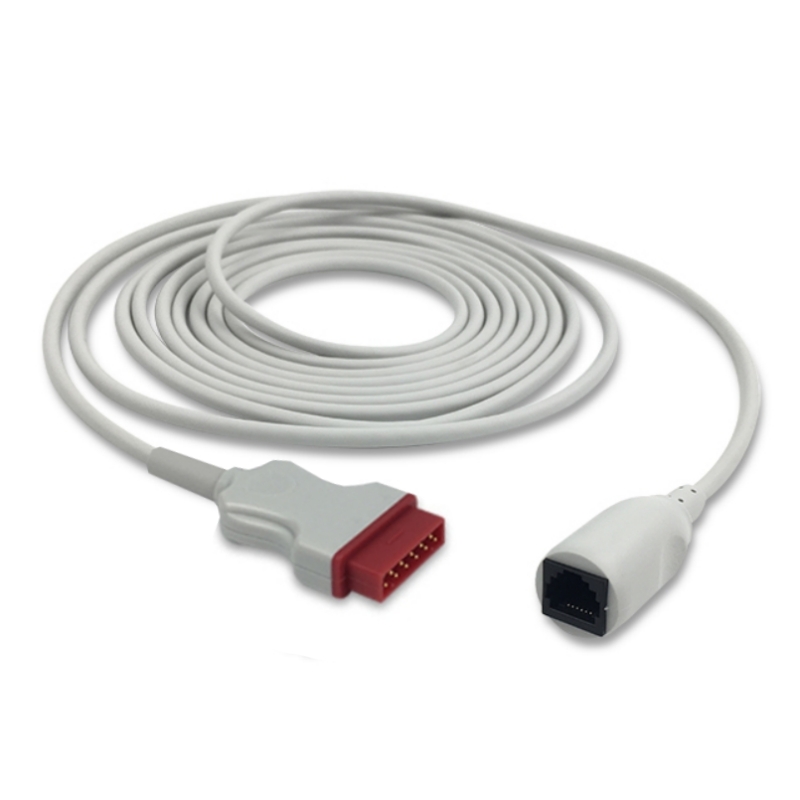 GE Medical IBP Cable Adapter Abbott 42772-36, Marquette 700075-001 Compatible, IBA-GE01-AB