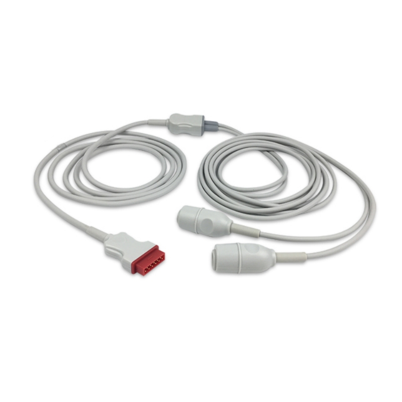 GE Medical IBP Cable Adapter Dual Edwards Connector Marquette 2021197-003 Compatible, IBA-GE01-ED2