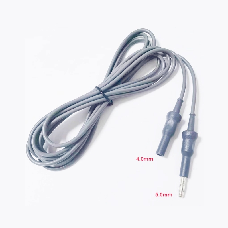 Karl Storz Compatible ESU HF Cord Monopolar Banana 5mm for Laparoscope/ Endoscope 4mm Cable, HF-1B5-L40