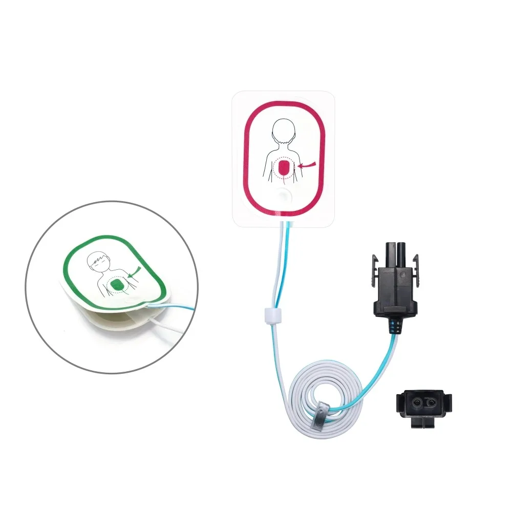 Nihon Kohden Compatible Disposable AED Electrodes Defibrillation Defibrillator Pads