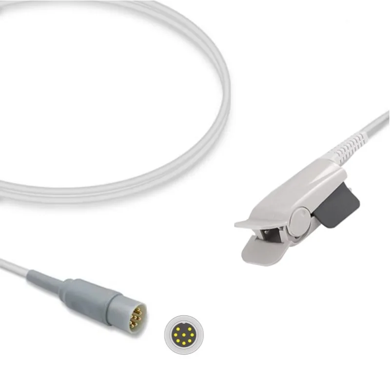 Mindray Datascope 8-PIN SpO2 Sensor Probe Adult 0600-00-0026-02, 0998-00-0088-02 Compatible