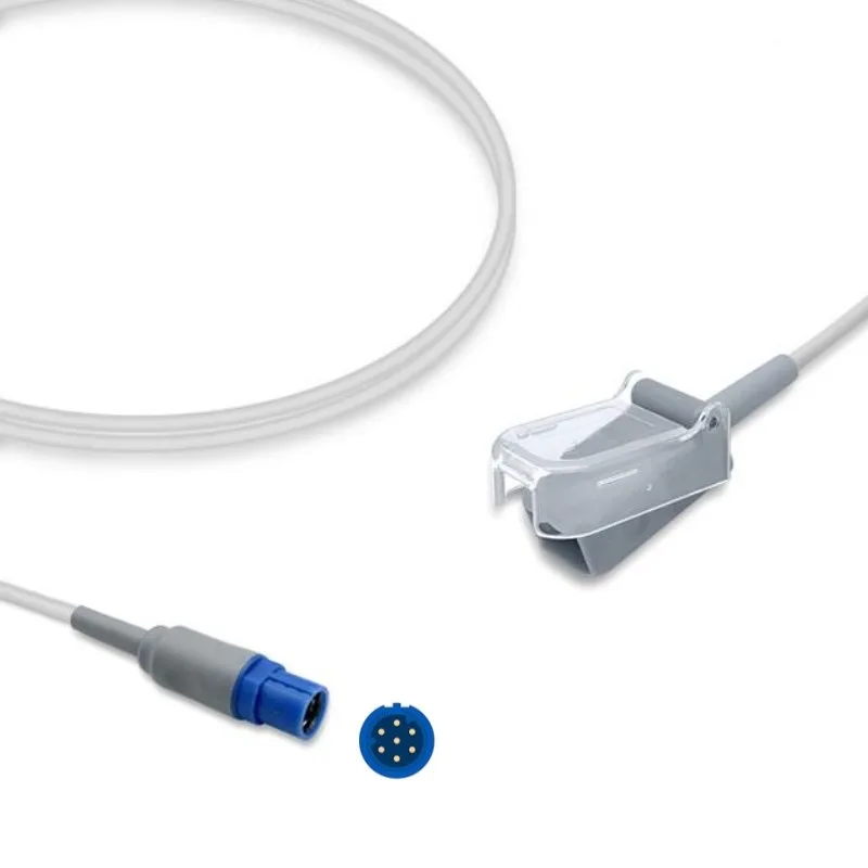 Draeger SpO2 Extension Adapter Cable 7-PIN 3375834 Compatible