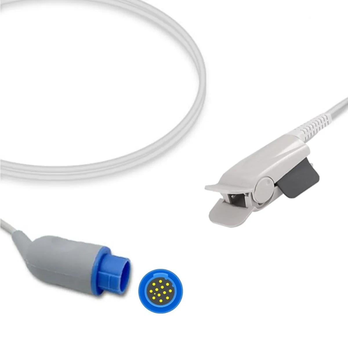 Mennen Direclty SpO2 Sensor Probe Adult Oximax Compatible, 12-PIN