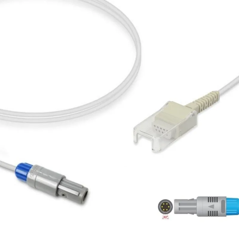 Mindray Datascope SpO2 Extension Adapter Cable 0010-20-42594 561A Compatible, Lemo 6-PIN