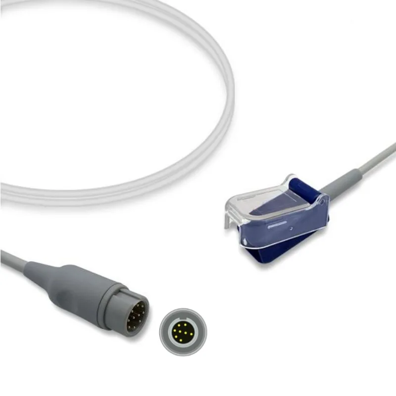 Mindray Datascope 8-PIN SpO2 Extension Adapter Cable 572A Compatible, Oximax Technology