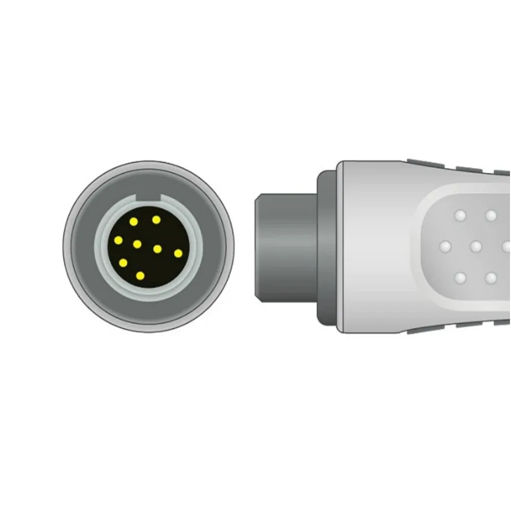 Mindray Datascope 8-PIN SpO2 Extension Adapter Cable 572A Compatible, Oximax Technology