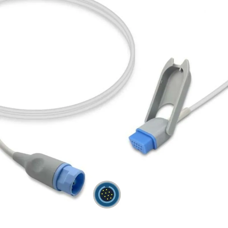 Nihon Kohden SpO2 Extension Cable Adapter JC-024P, JC-025P Compatible, 10-PIN