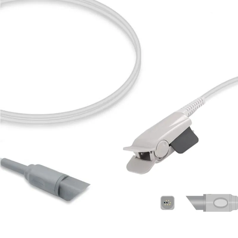 Novametrix Short SpO2 Sensor Adult Finger Clip 8744-00 Compatible