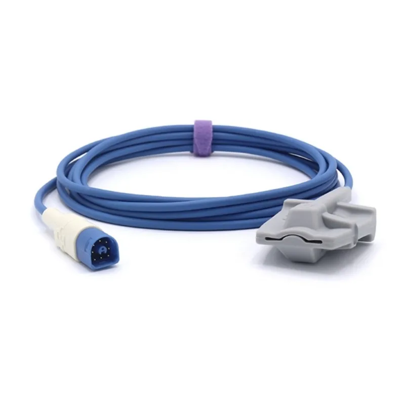 Philips Goldway 8-PIN SpO2 Sensor Probe Adult Finger M1196A Compatible