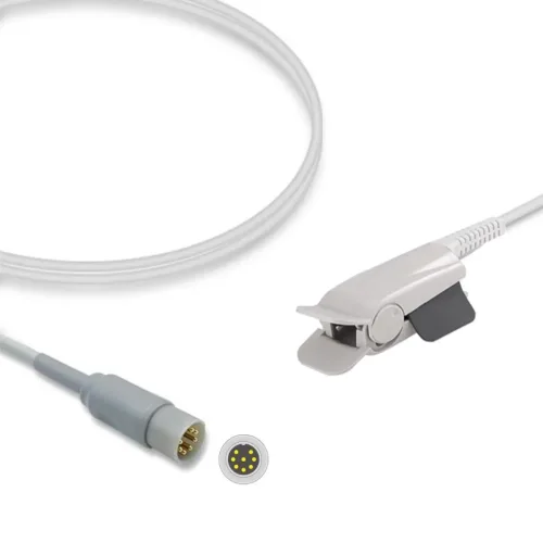 Schiller 8-PIN SpO2 Sensor Probe Adult Finger Clip Masimo Compatible