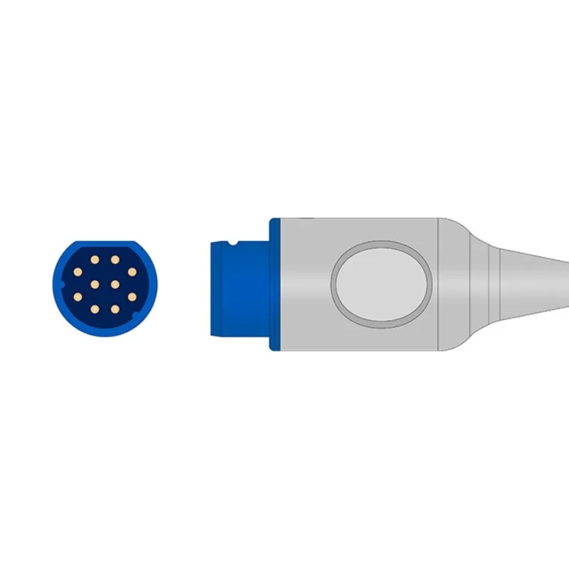 Siemens SpO2 Extension Adapter Cable 10-PIN Compatible